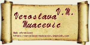 Veroslava Muačević vizit kartica